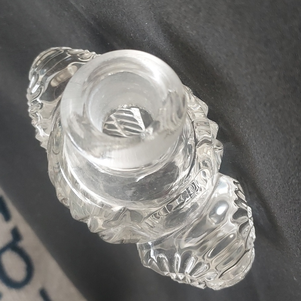 Vintage imperial glass perfume bottle cut crystal Art deco art nouveau - Picture 9 of 13